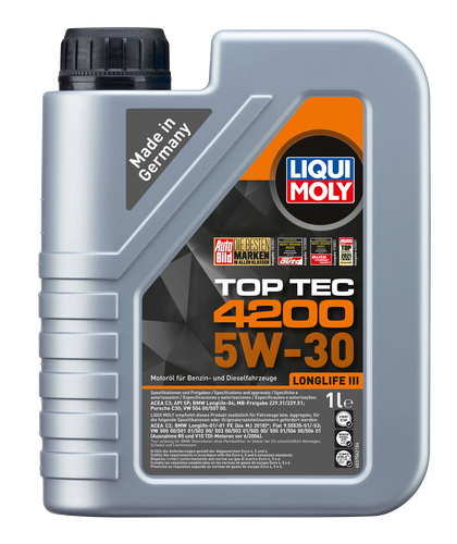 Liqui moly top tec 4200 5w-30- vw 504 00/507 00 (3706)- 1 l